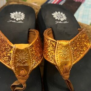 Yellow Box Women's Sandals - Glittering Gold